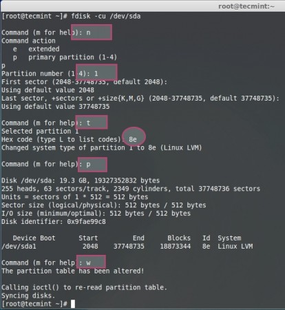 Create LVM Partition