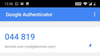 Authenticator Verification Code