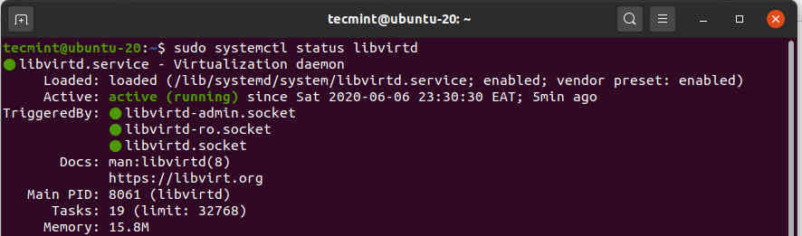 Check libvritd Status