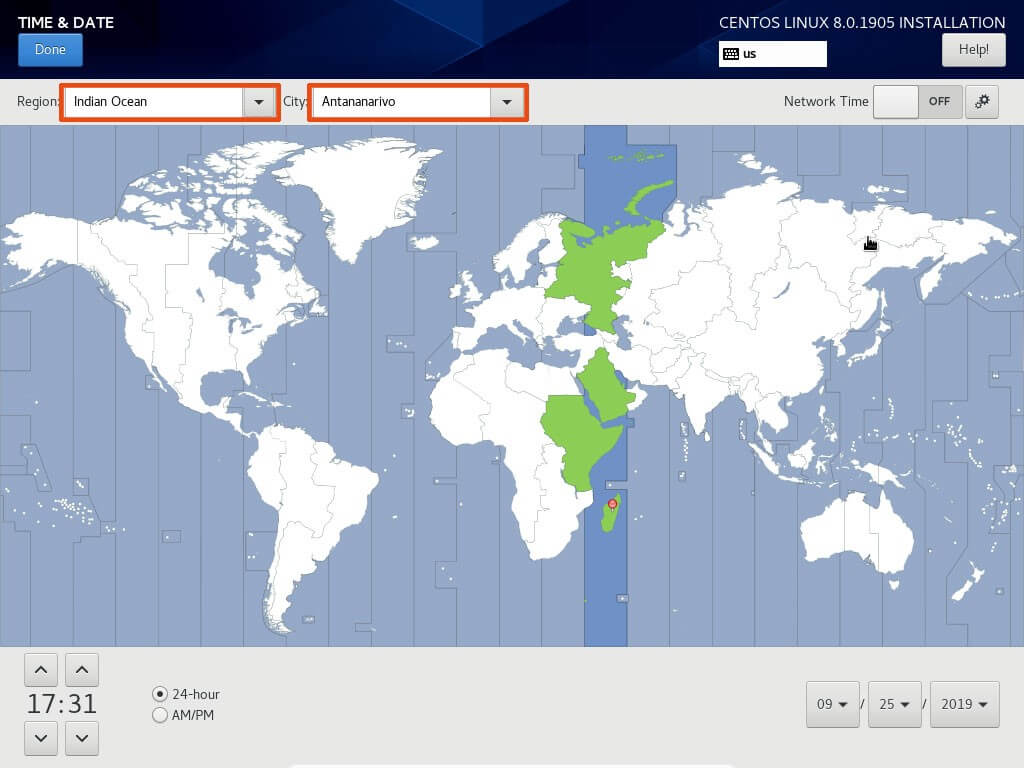 Configure Timezone