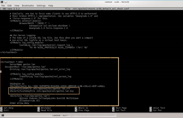 Create SSL Virtual Host