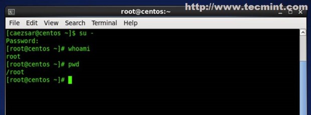 Login to CentOS