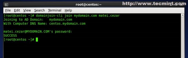 Join CentOS to Zentyal PDC