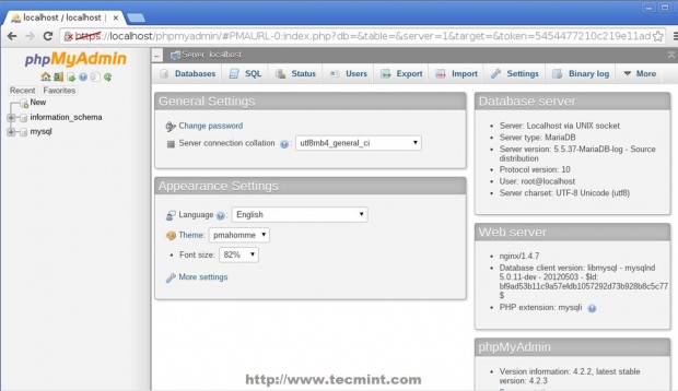 Verify PhpMyAdmin Login