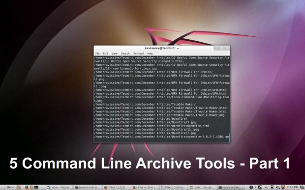 Linux Command Line Archive Tools