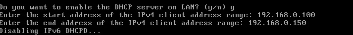 pfSense DHCP Configuration