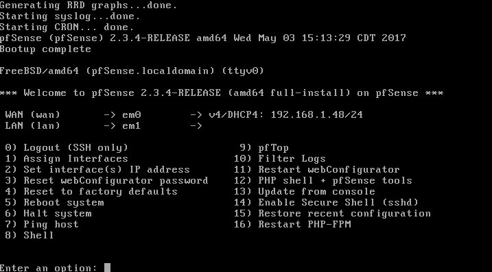 pfSense Interface Configuration