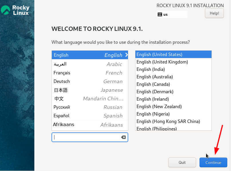 Rocky Linux Language