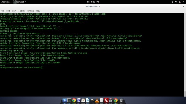 Install Kernel Image in Debian