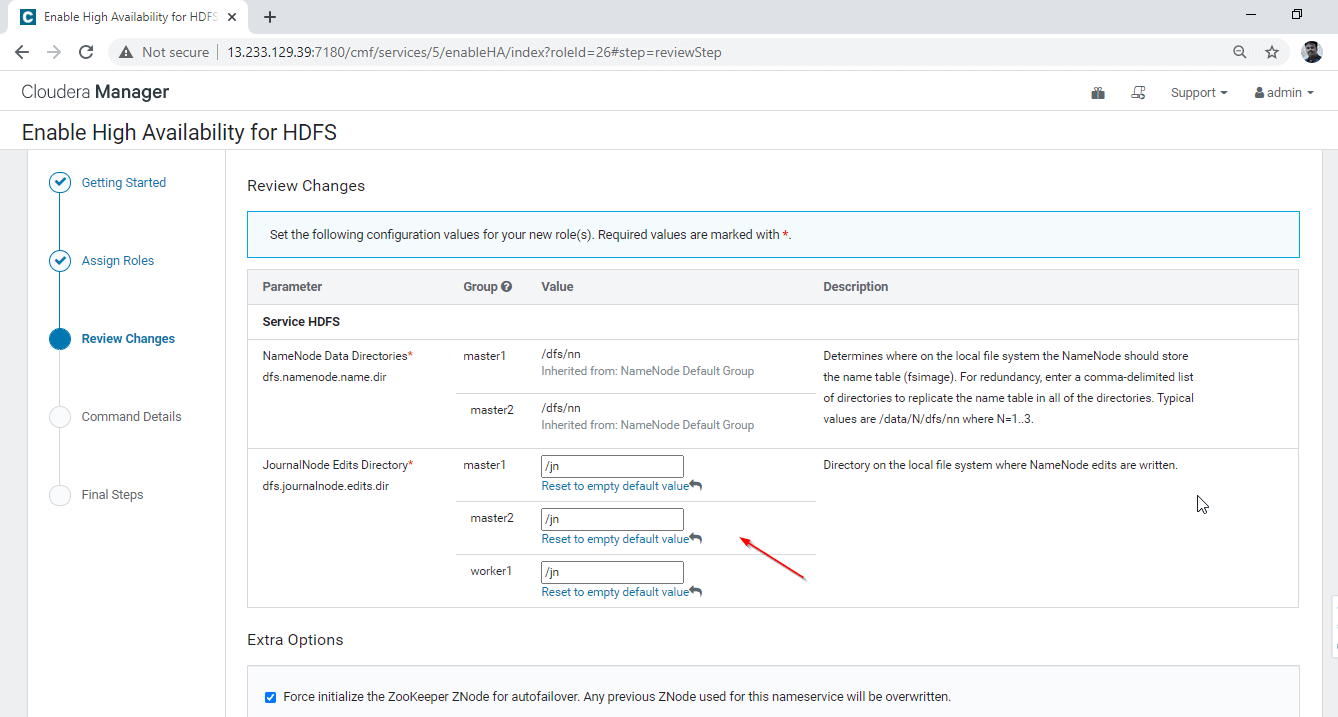 Add Journal Node Path