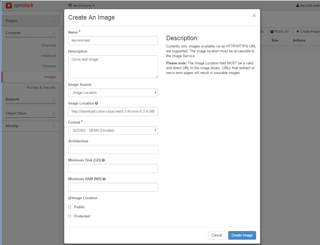 Add OpenStack Image Details