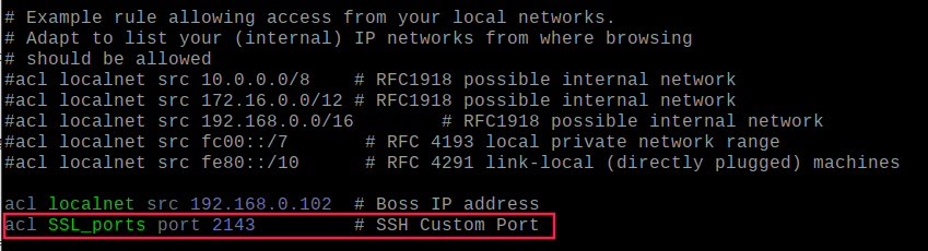 Add Ports in Squid Proxy