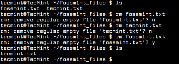 Alias rm Command Confirmation