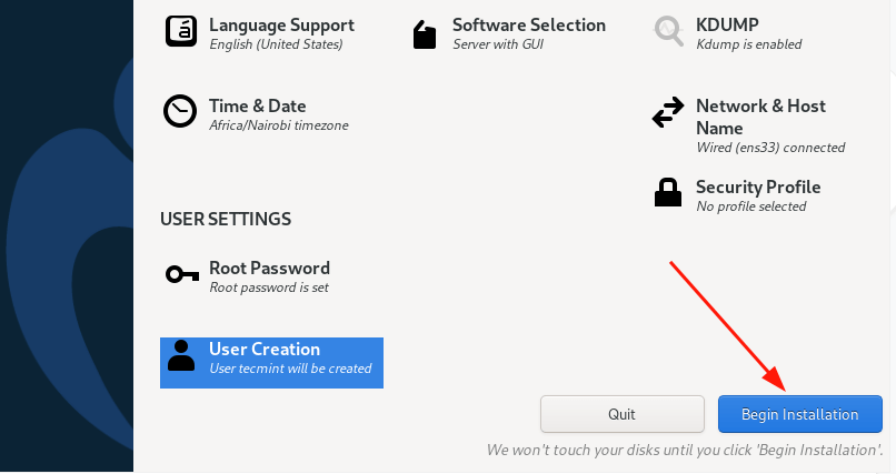 AlmaLinux 9 Installation