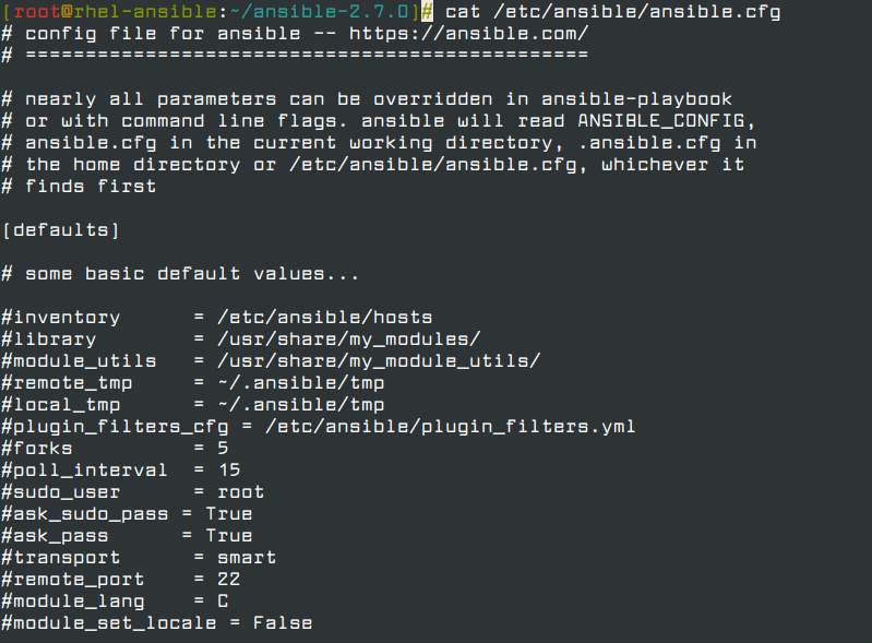 Ansible Configuration File