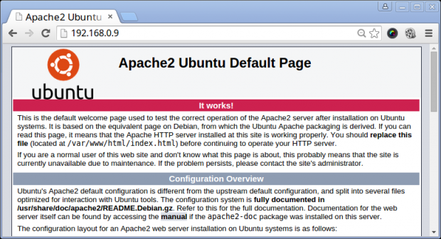 Apache Default Page