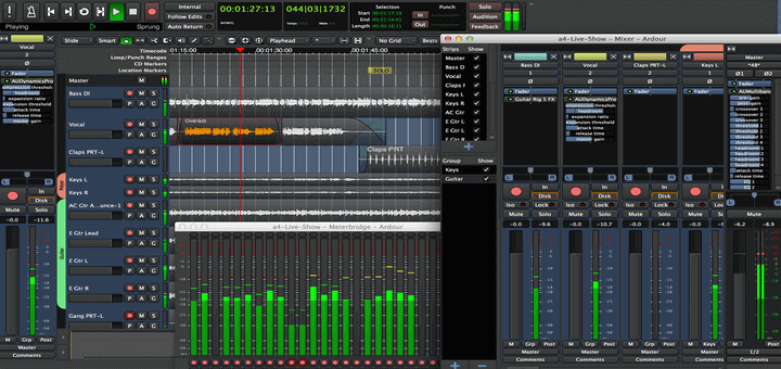 Ardour Audio Recorder for Linux