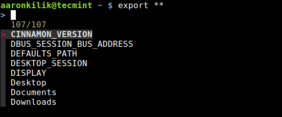 Auto Completing Env Variable in Linux
