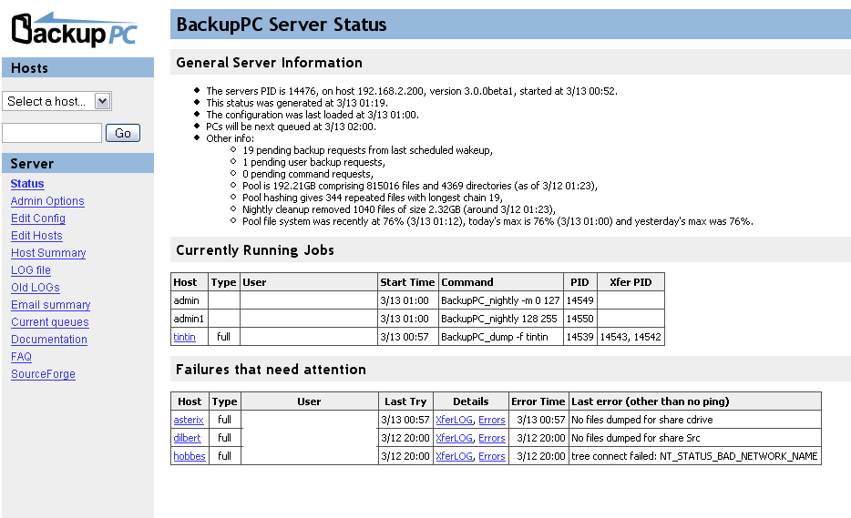 BackupPC Server