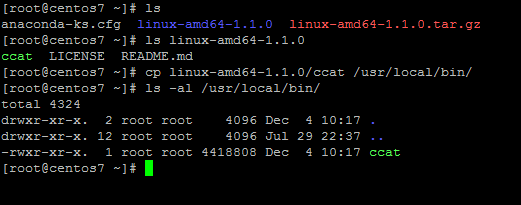 ccat Command Executable Files