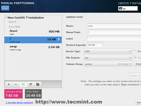 Create Partitions