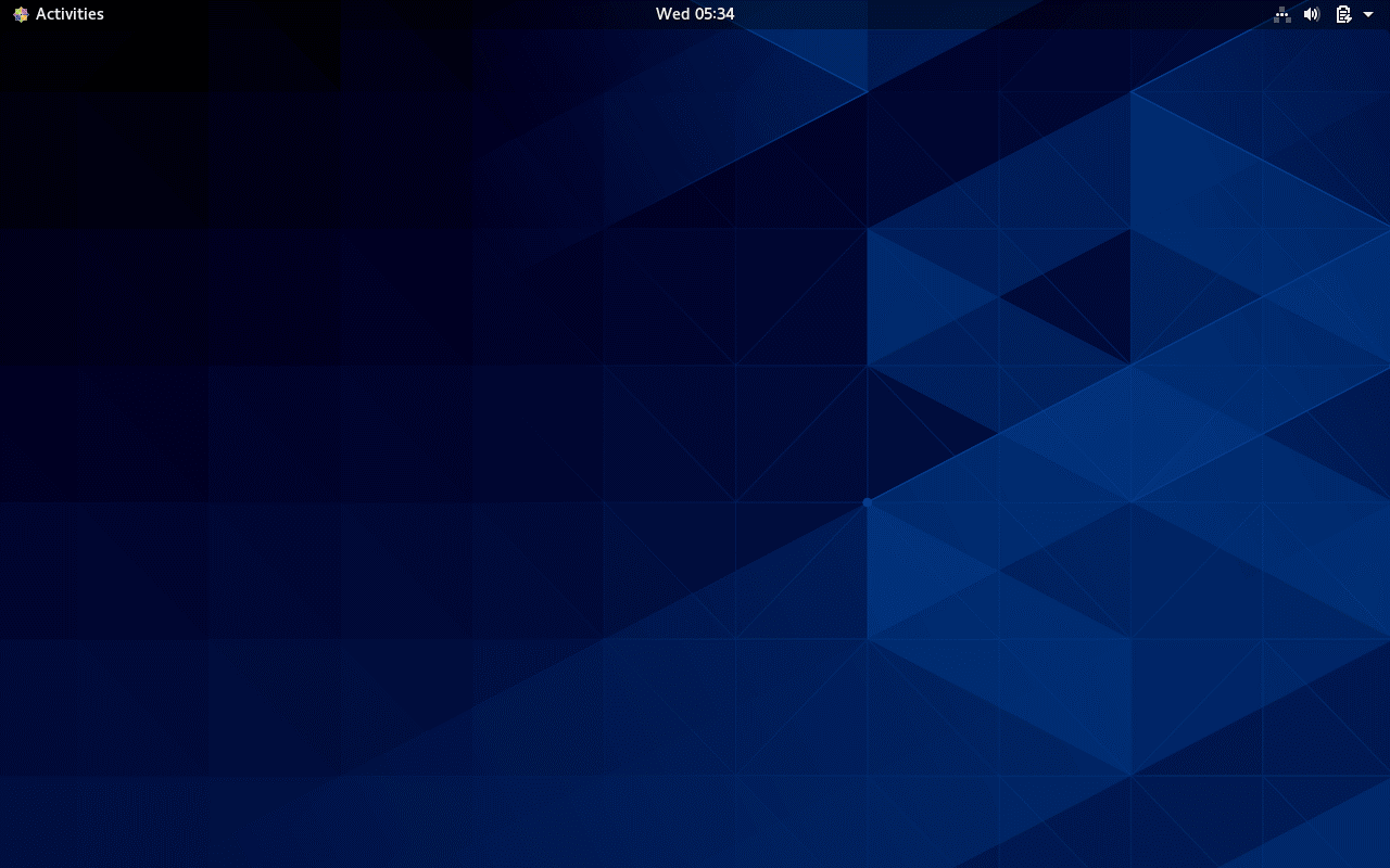 CentOS 8 Gnome Desktop