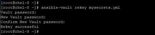 Change Ansible Vault Password
