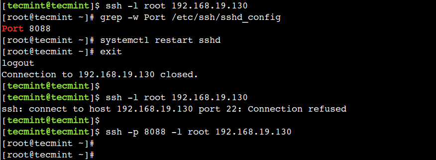 Change SSH Port