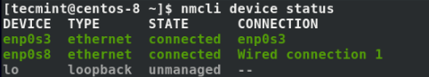 Check Active Network Interfaces