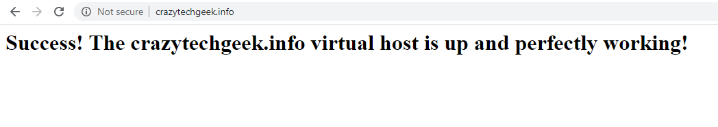 Check Apache Virtual Host for Website