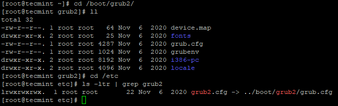 Check Grub Files