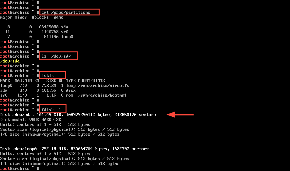 Check Hard Drive Partitions in Linux