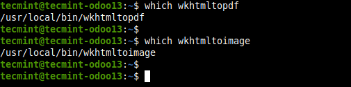 Verify Wkhtmltopdf Installation