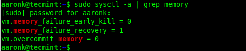 Check Kernel Memory Variable in Linux