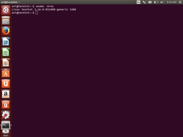 Check Kernel Version in Ubuntu