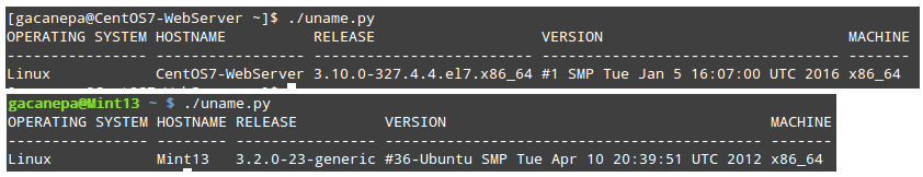 Check Linux Hostname Using Python Script