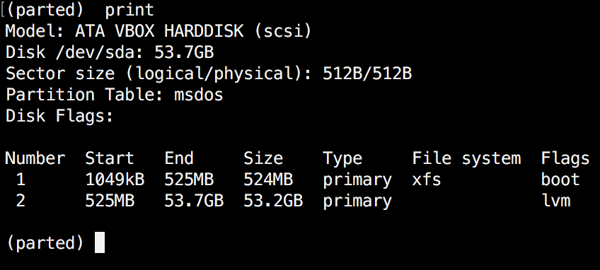 Check Linux Partitions