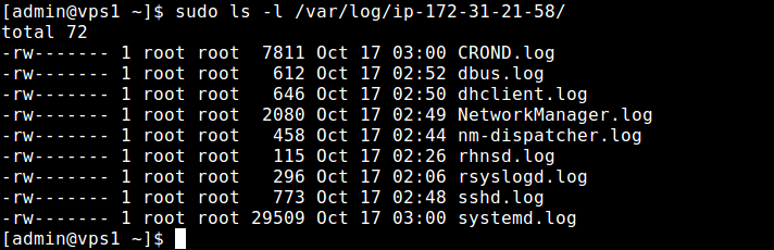 Check Rsyslog Client Logs