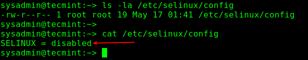 Check SELinux in openSUSE