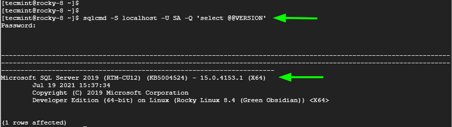 Check SQL Server Version