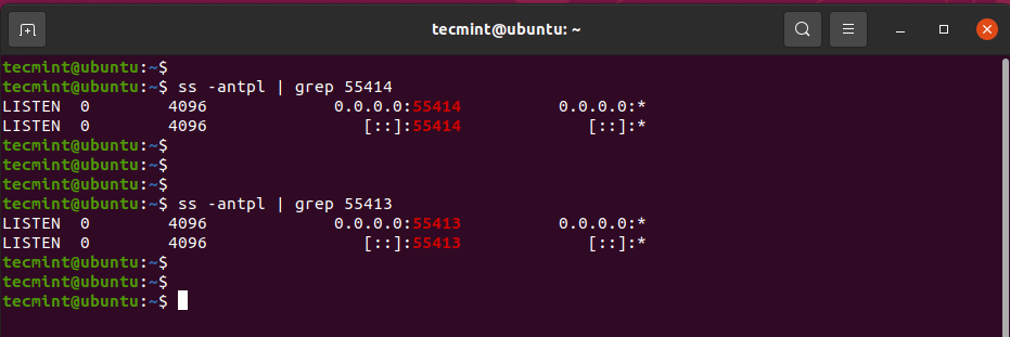 Check Urbackup Ports