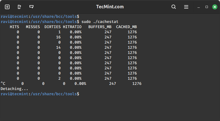 Checking System Cache Performance