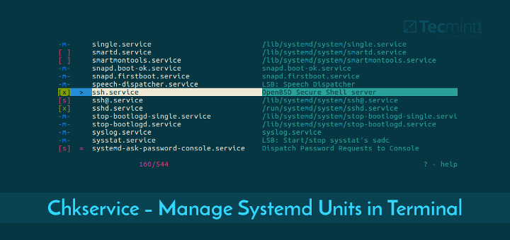 Chkservice Manage Systemd Units