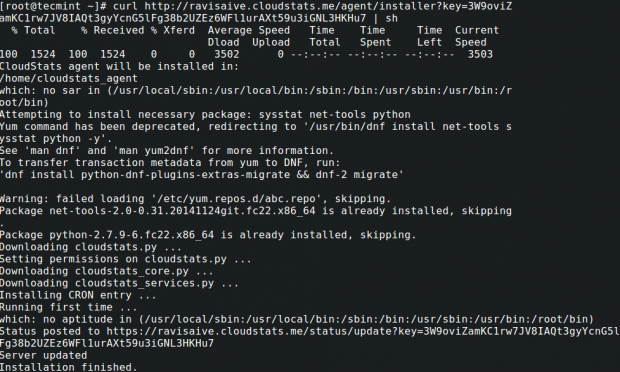 CloudStats Agent Installation on Linux