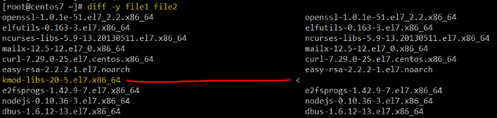 Compare and List Difference of Two Files