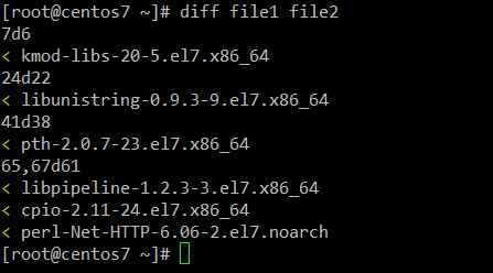 Compare Two Text Files in Linux