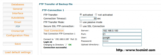 FTP Backup Transfer