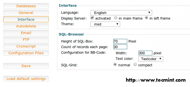 Interface Configuration