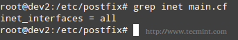 Configure Network Interfaces in Postfix