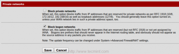 Configure Private Networks WAN2